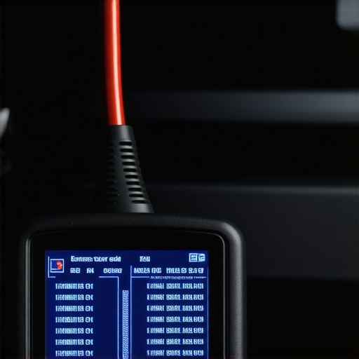Automotive Diagnostic Scanner in Use A mechanic or car owner using an OBD-II scanner connected to a vehicle