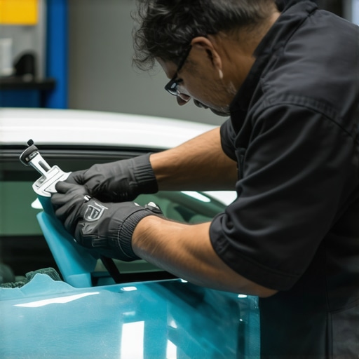 How Clearautoglasss removes old adhesive without damaging the paint