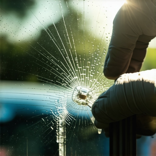 The secret to stopping a windshield chip from spreading in the heat