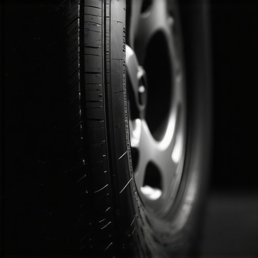 The specific tire wear pattern that points to worn strut mounts