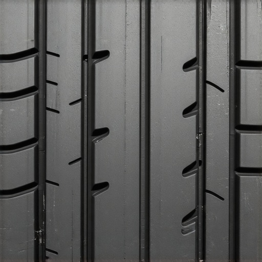 The tire tread wear pattern that signals a worn-out strut